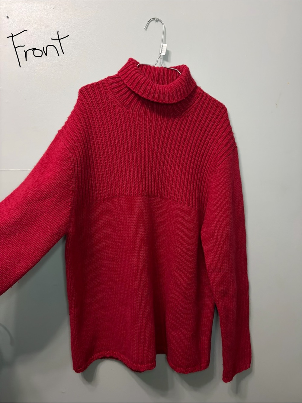 GAP 100% Wool Ribbed Turtleneck Sweater